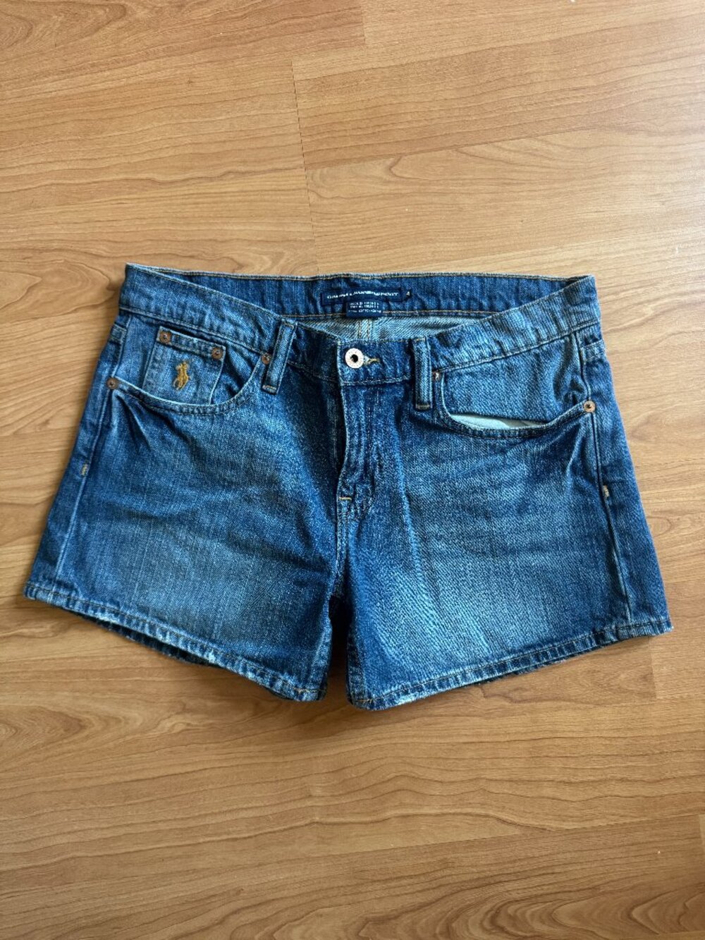 Ralph Lauren Sport Mini Denim Medium Wash Jean Shorts - Women's size 4